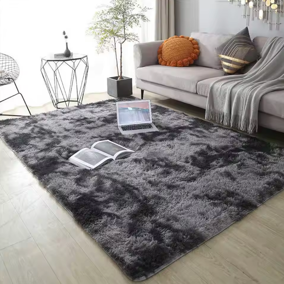 Tapis shaggy à poils longs, moelleux et extra doux